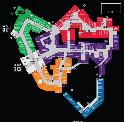 Center Map Featuring Balenciaga at Woodbury Common .